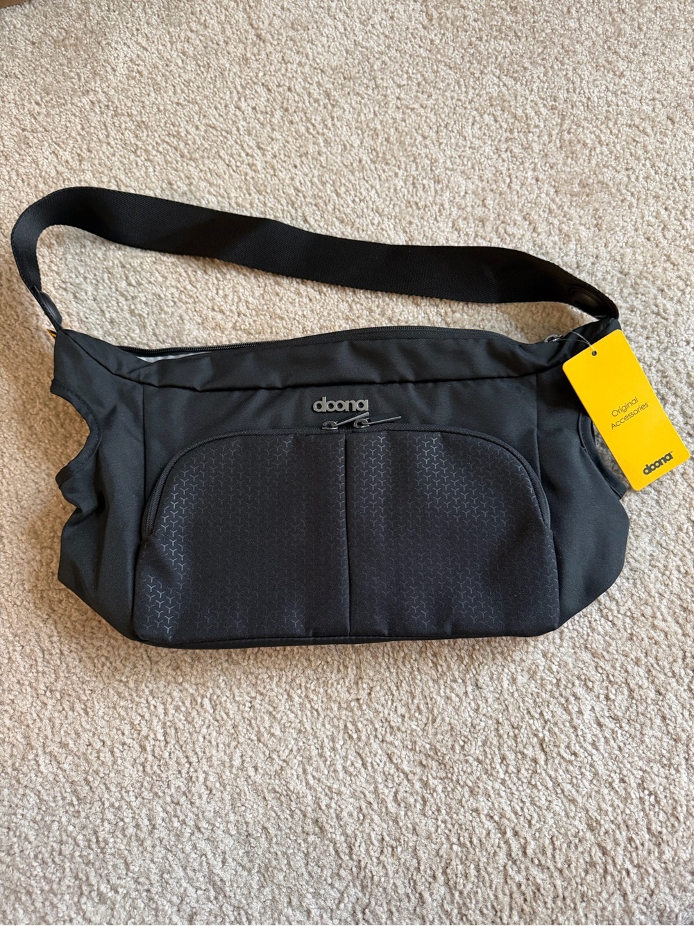 NWT Doona Essentials Stroller Bag Black/Nitro Diaper Bag Stroller Organizer